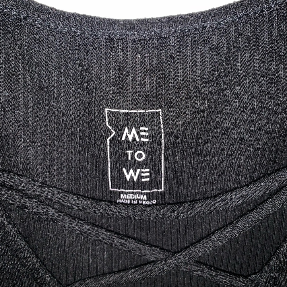 Black Me to We crop top